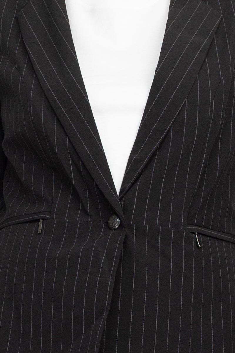 Peace of Cloth textured knit pinstripe blazer-4