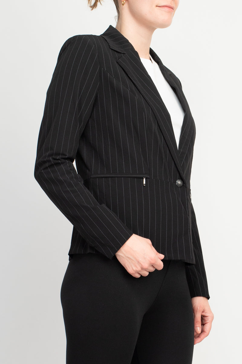 Peace of Cloth textured knit pinstripe blazer-1
