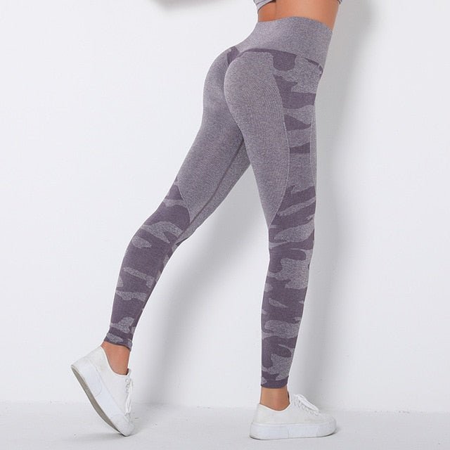 Camo Fitness Yoga Pants Booty Scrunch Seamless Leggings High Waist Gym Sportwear Running Tights Workout Pants Jogging Trousers-5