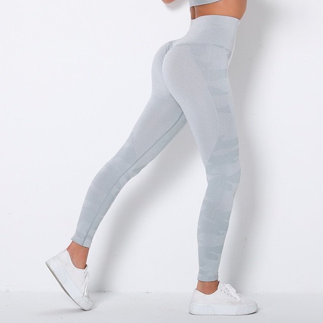 Camo Fitness Yoga Pants Booty Scrunch Seamless Leggings High Waist Gym Sportwear Running Tights Workout Pants Jogging Trousers-8