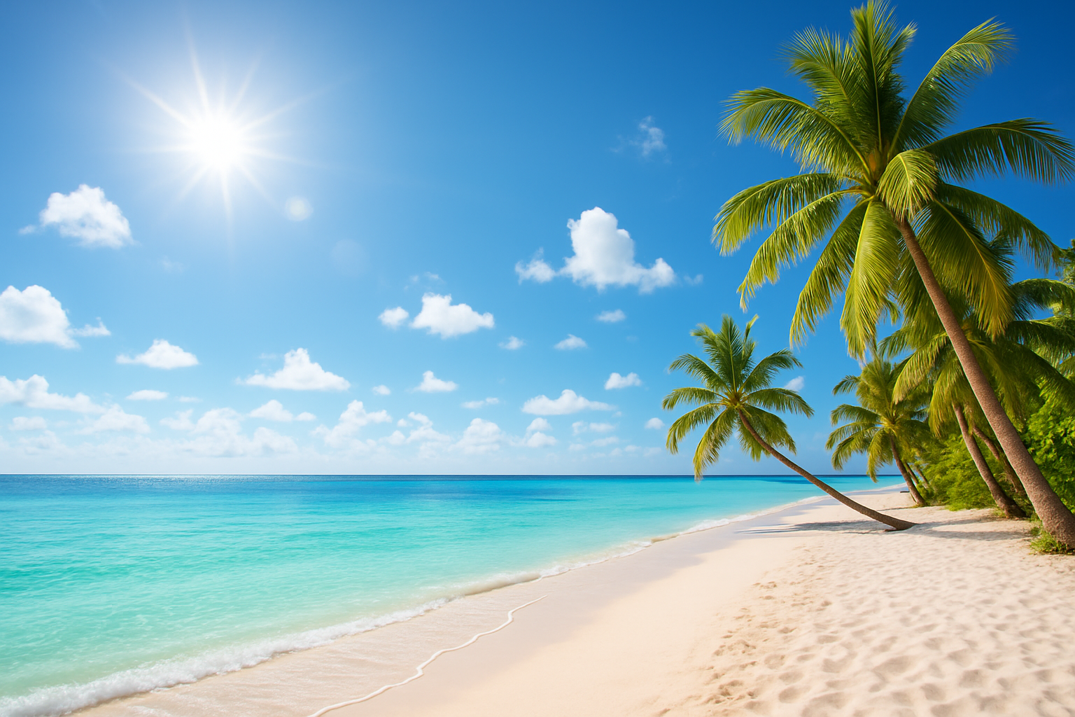 Summer Beach Scene